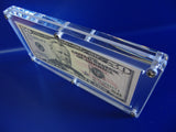 Acrylic Single Bank Note Frame Currency Display