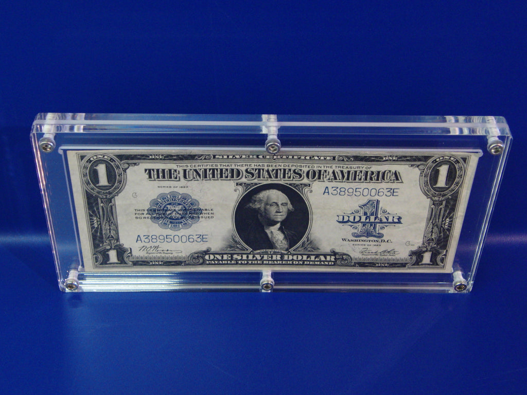 Acrylic Silver Certificate Large Currency Display